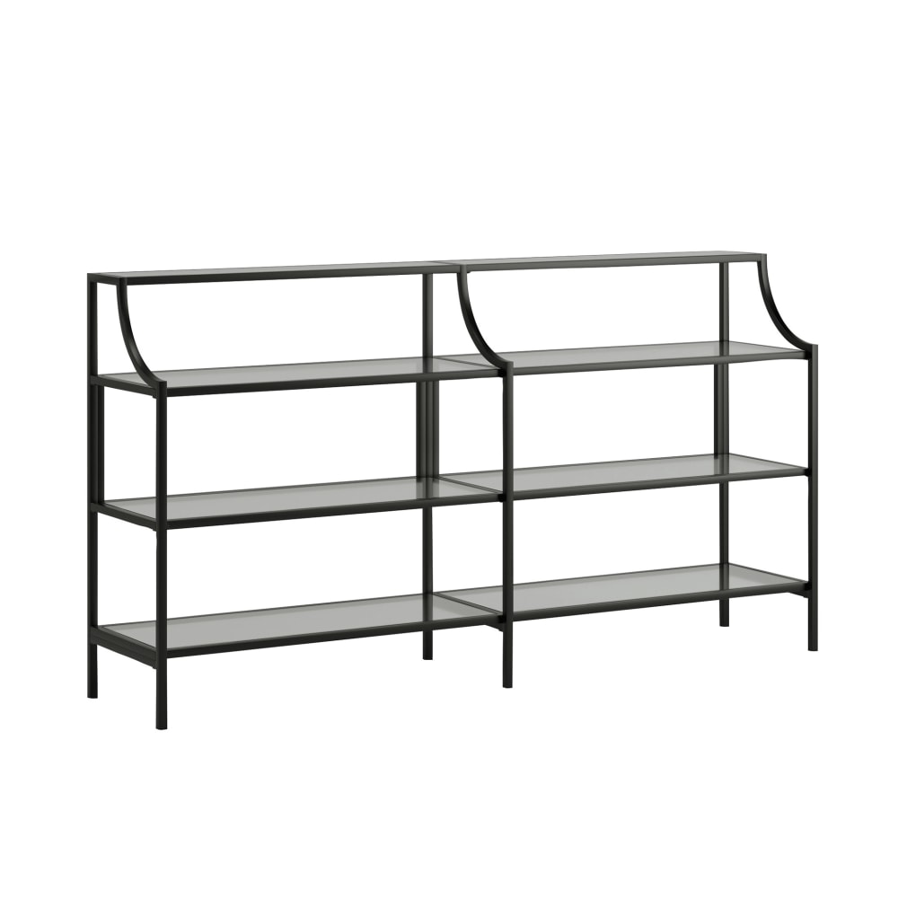 Sauder Harvey Park Console Table, 32-7/16inH x 59-7/16inW x 13inD, Black