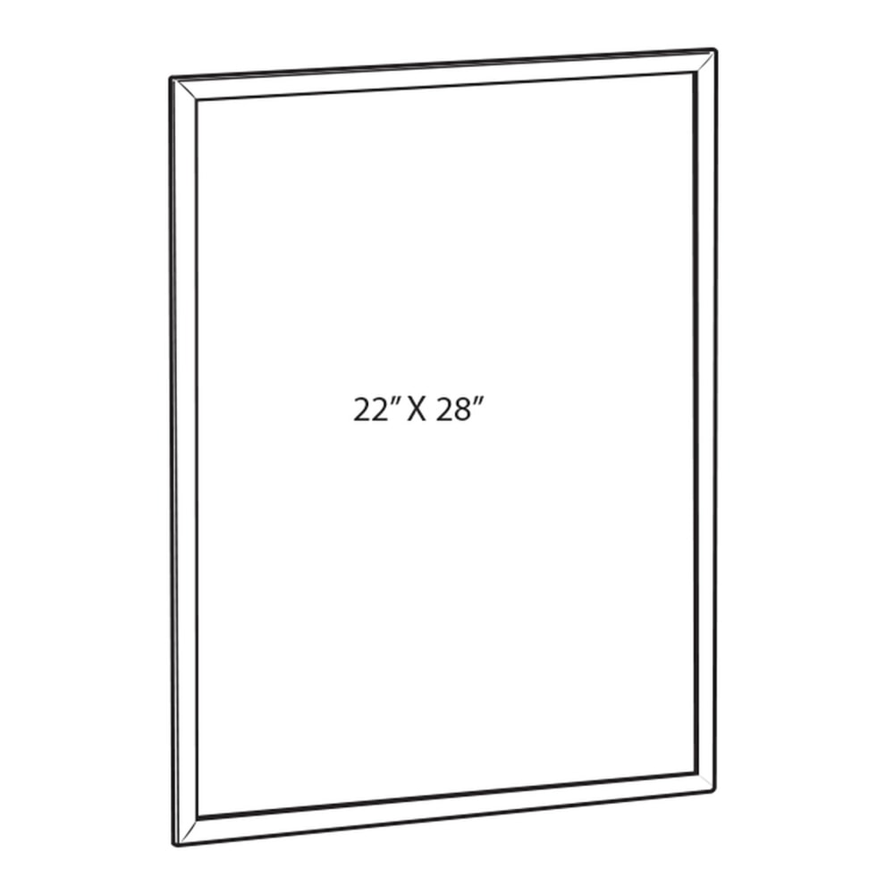 Azar Displays Snap Frame, Weatherproof, 22in x 28in, Silver