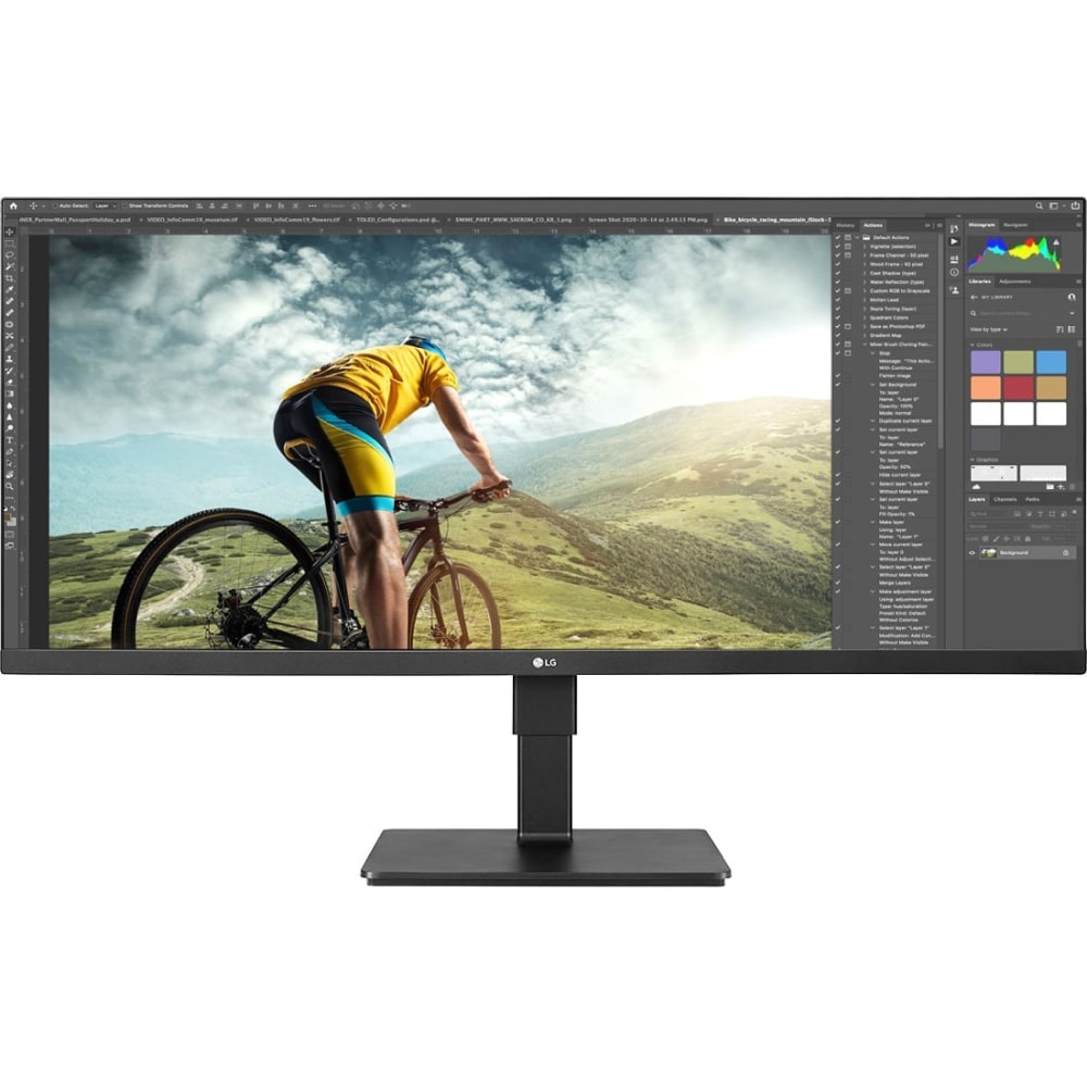 LG 34BN670-B - LED monitor - 34in - 2560 x 1080 UWFHD - IPS - 500 cd/m2 - 1000:1 - DisplayHDR 400 - 5 ms - 2xHDMI, DisplayPort - speakers - black