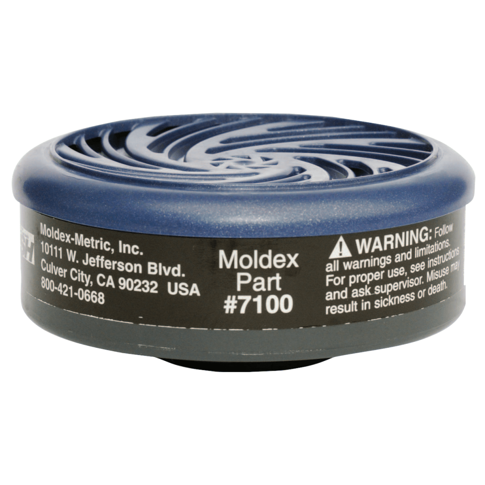 Moldex 7100 Organic Vapors Gas/Vapor Cartridge, Black