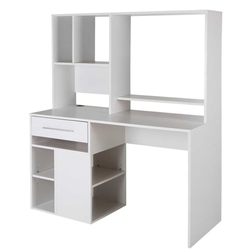 South Shore Annexe 48inW Computer Desk With Hutch, Pure White