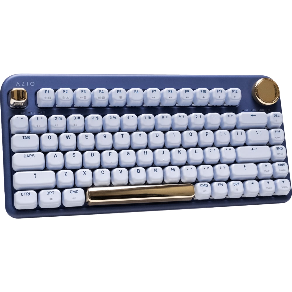 AZIO IZO Wireless Mechanical Keyboard, Blue Iris, AZI917800F061