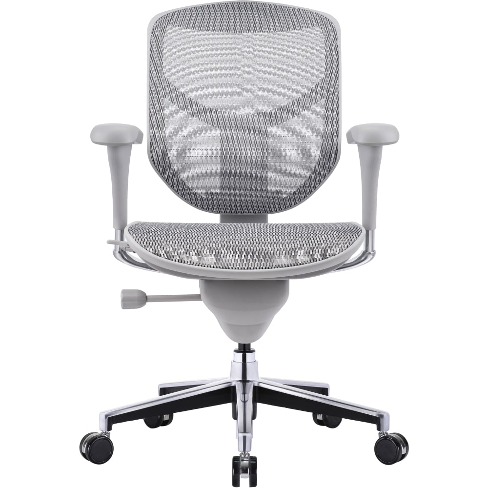 WorkPro Quantum 9000V2 Series Ergonomic Mesh/Mesh Mid-Back Chair, Black/Gray