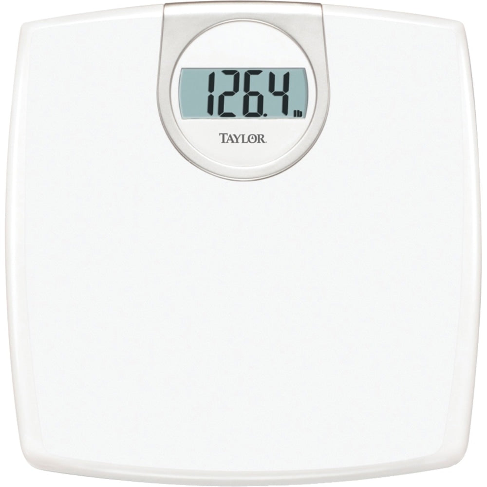 Taylor 7029 Lithium Digital Scale - 330 lb / 150 kg Maximum Weight Capacity - White, Silver