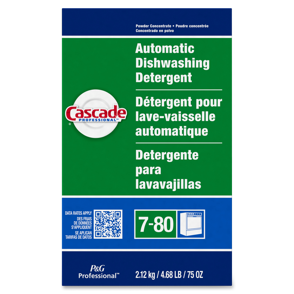 Cascade Dishwashing Detergent, 75 Oz, Fresh Scent, Carton Of 7 Boxes