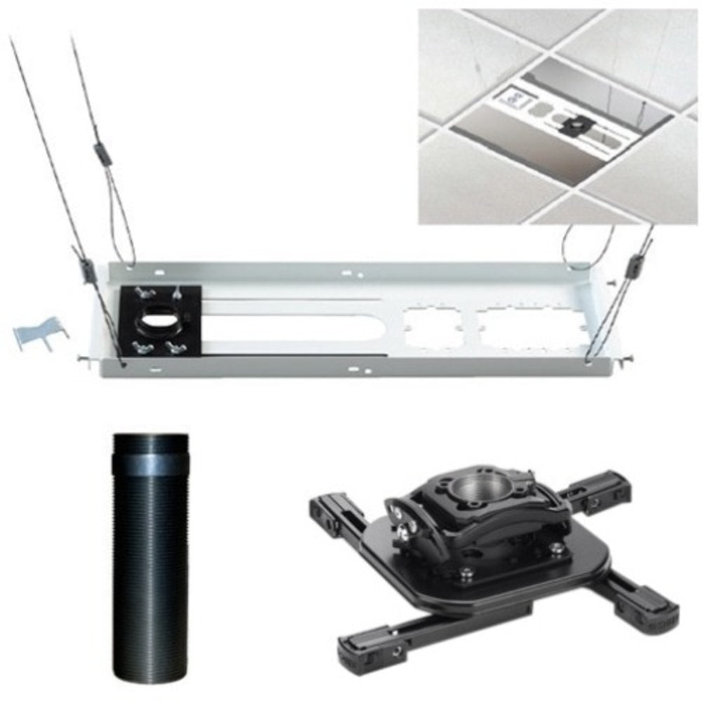 Chief KITMZ006 - Mounting kit (mount, ceiling mount panel, column) - for projector - black - ceiling mountable, suspended ceiling