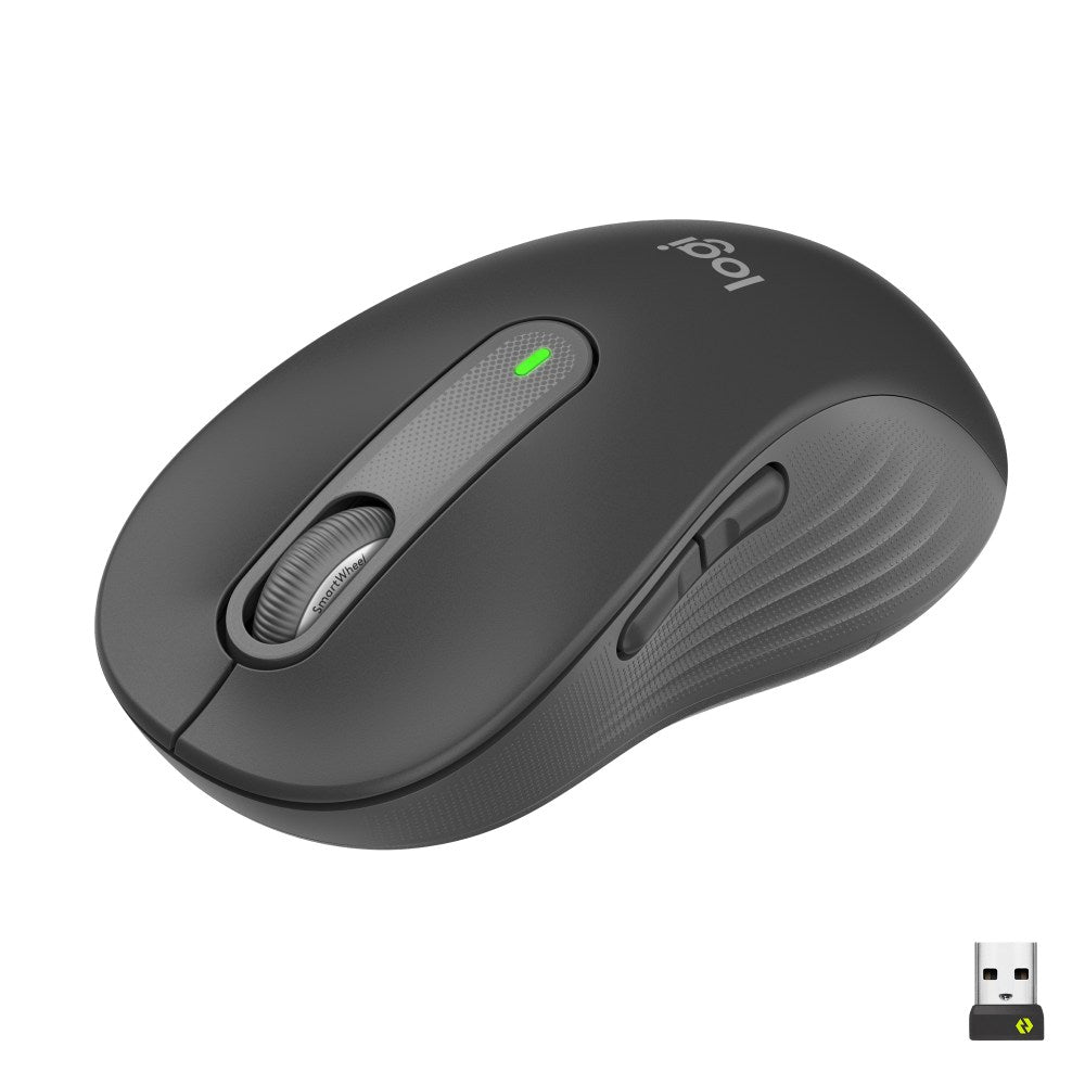 Logitech Signature M650 L Full Size Wireless Mouse, Graphite