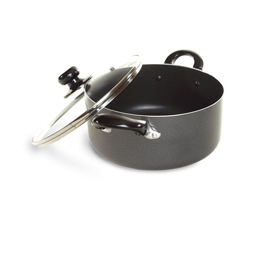 Better Chef 8-Quart Aluminum Non-Stick Dutch Oven, Gray