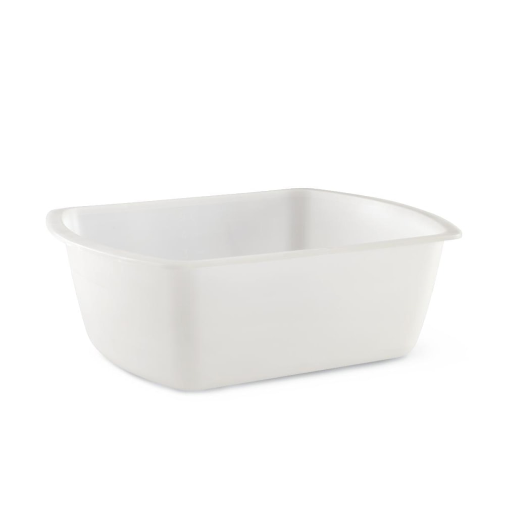 Medline Rectangular Plastic Washbasins, 6 Qt, Clear, Pack Of 50