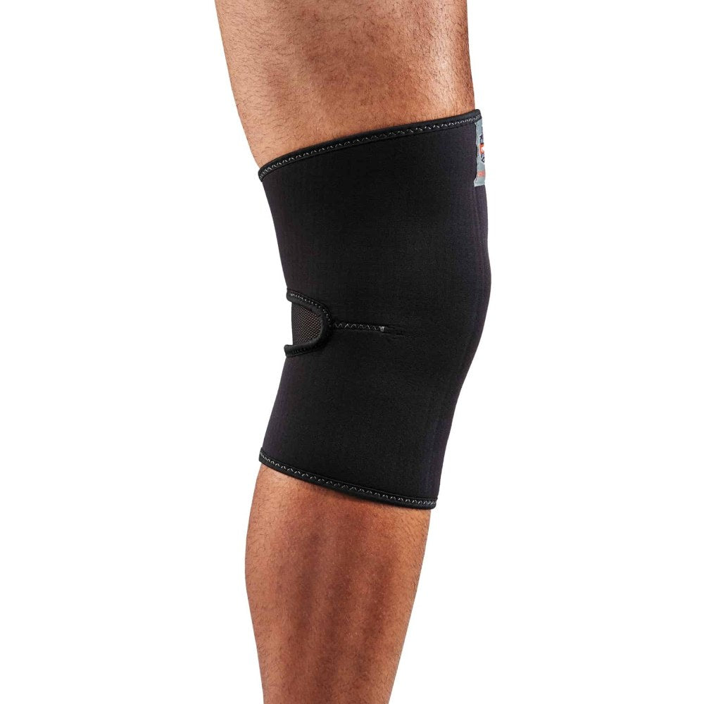 Ergodyne Proflex 600 Knee Sleeve, Single Layer, Large, Black