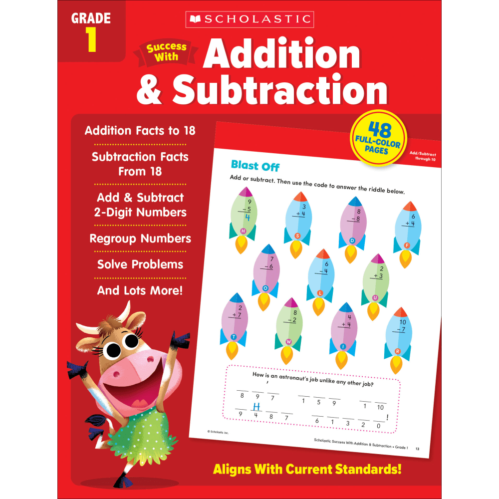 Scholastic Success With Addition & Subtraction, Grade 1