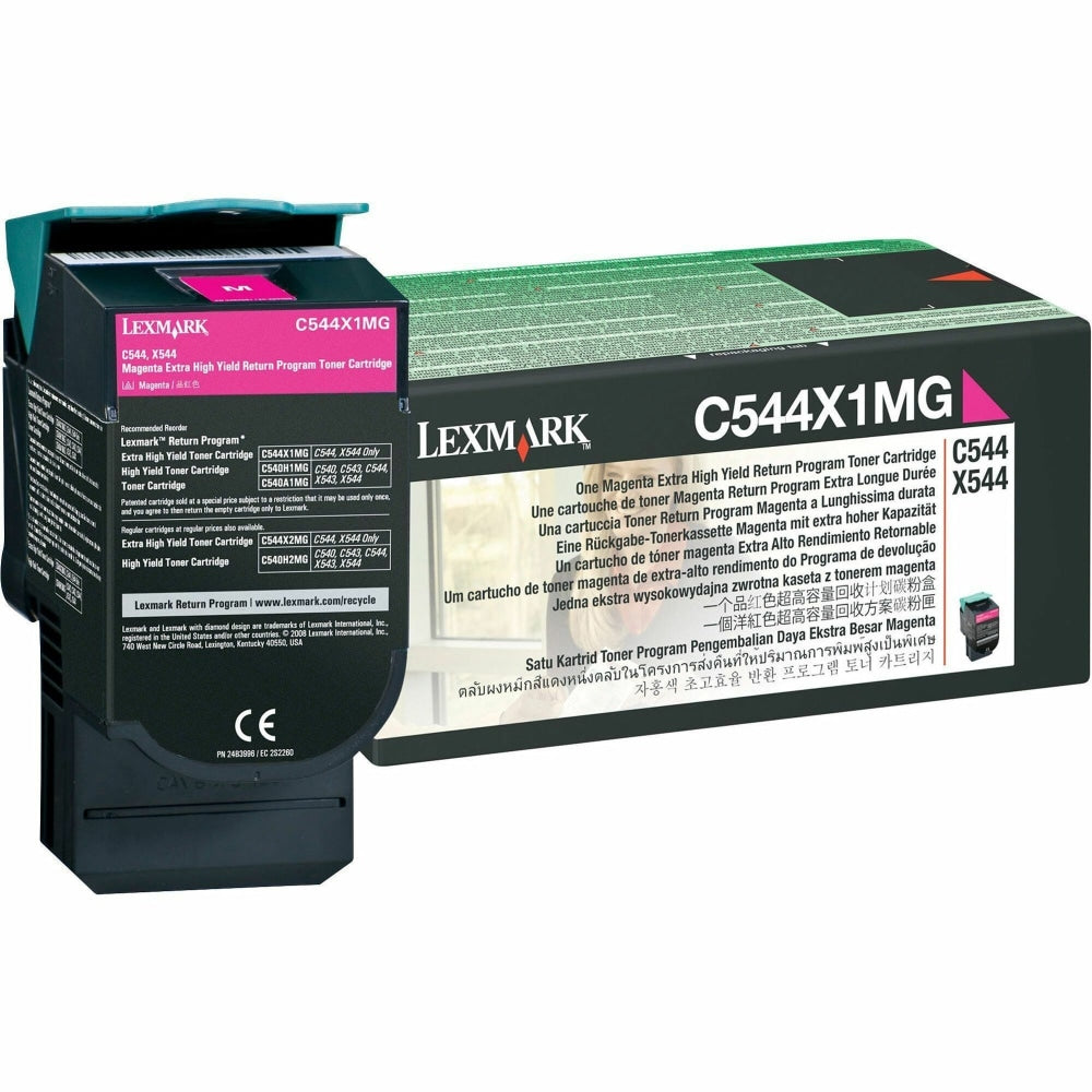 Lexmark C544X1MG Magenta High Yield Return Program Toner Cartridge