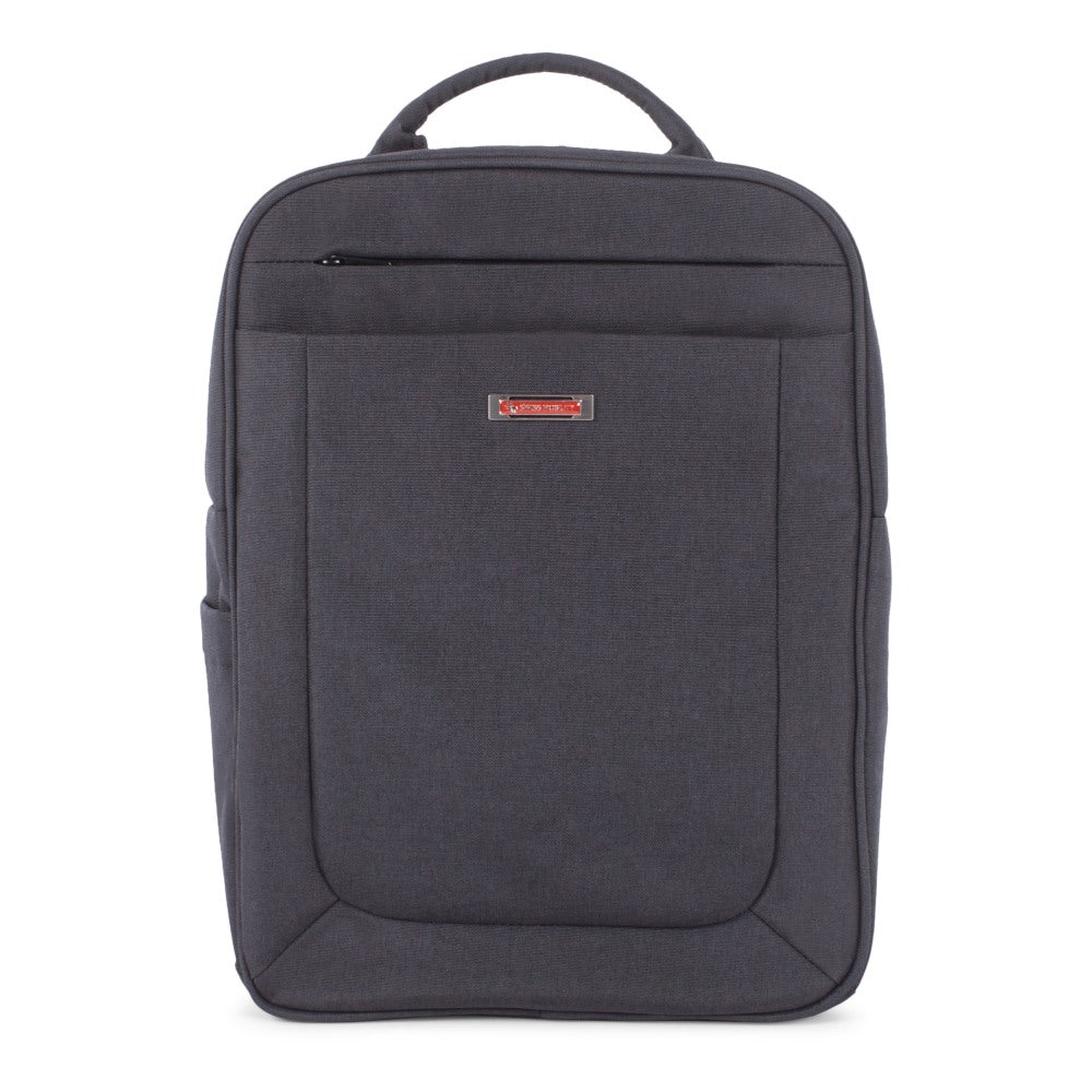 Swiss Mobility Cadence Business Backpack With 15.6in Laptop Pocket, Charcoal