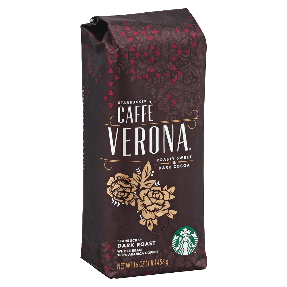 Starbucks Whole Bean Coffee, Dark Roast, Caffe Verona, 1 Lb Per Bag