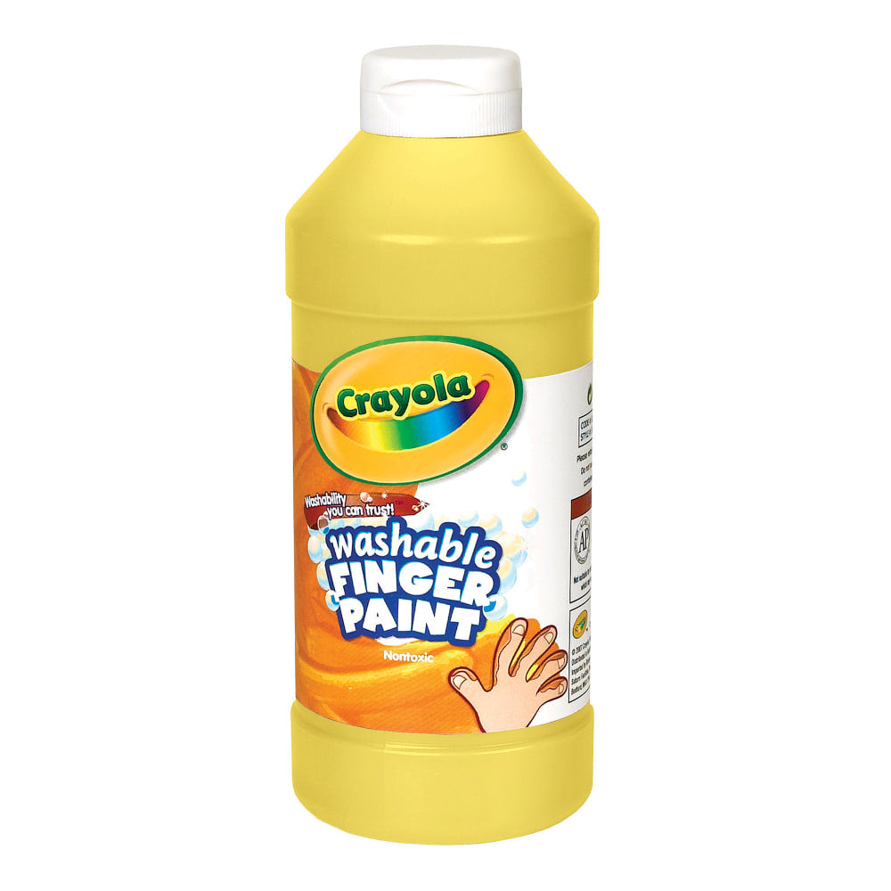 Crayola Washable Finger Paint, 16 Oz., Yellow