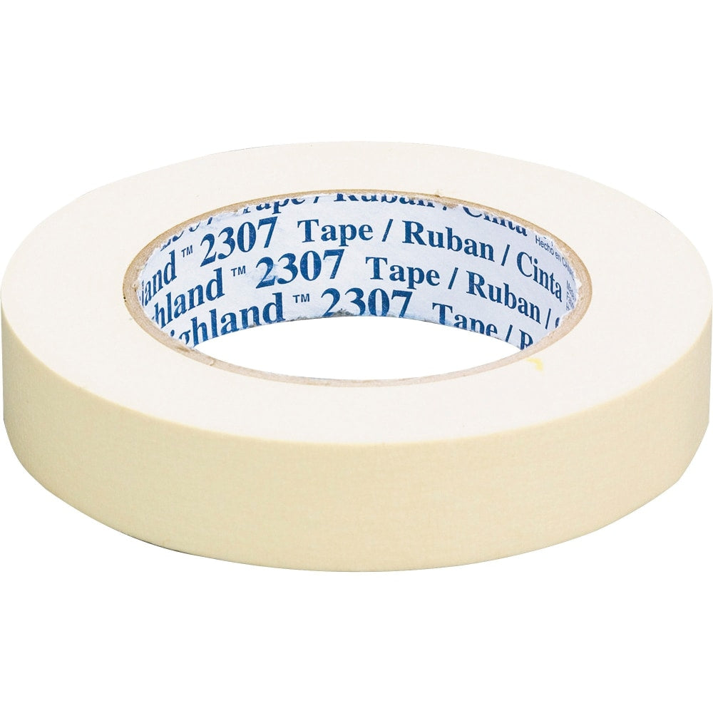 3M 2307 Masking Tape, 1in x 60 Yd., Natural, Case Of 36