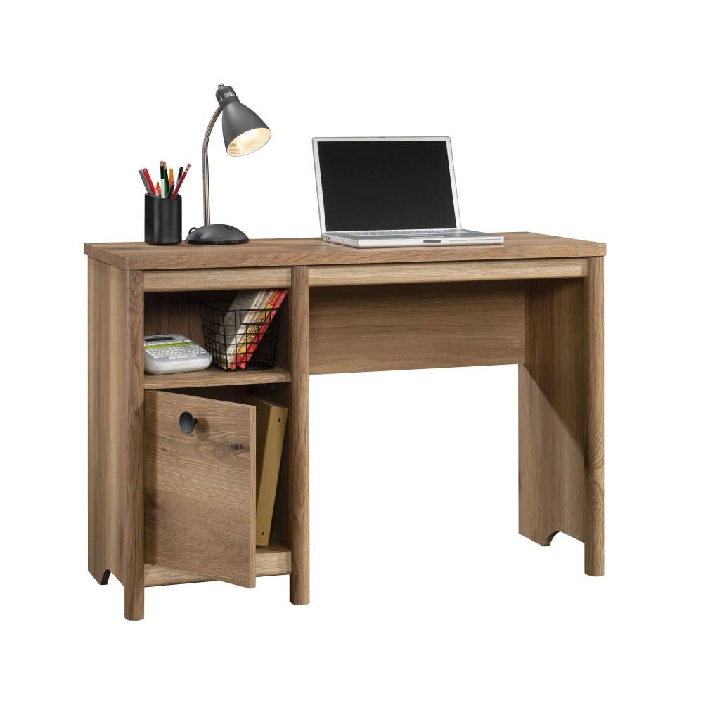 Sauder Dover Edge 43inW Single-Pedestal Computer Desk, Timber Oak