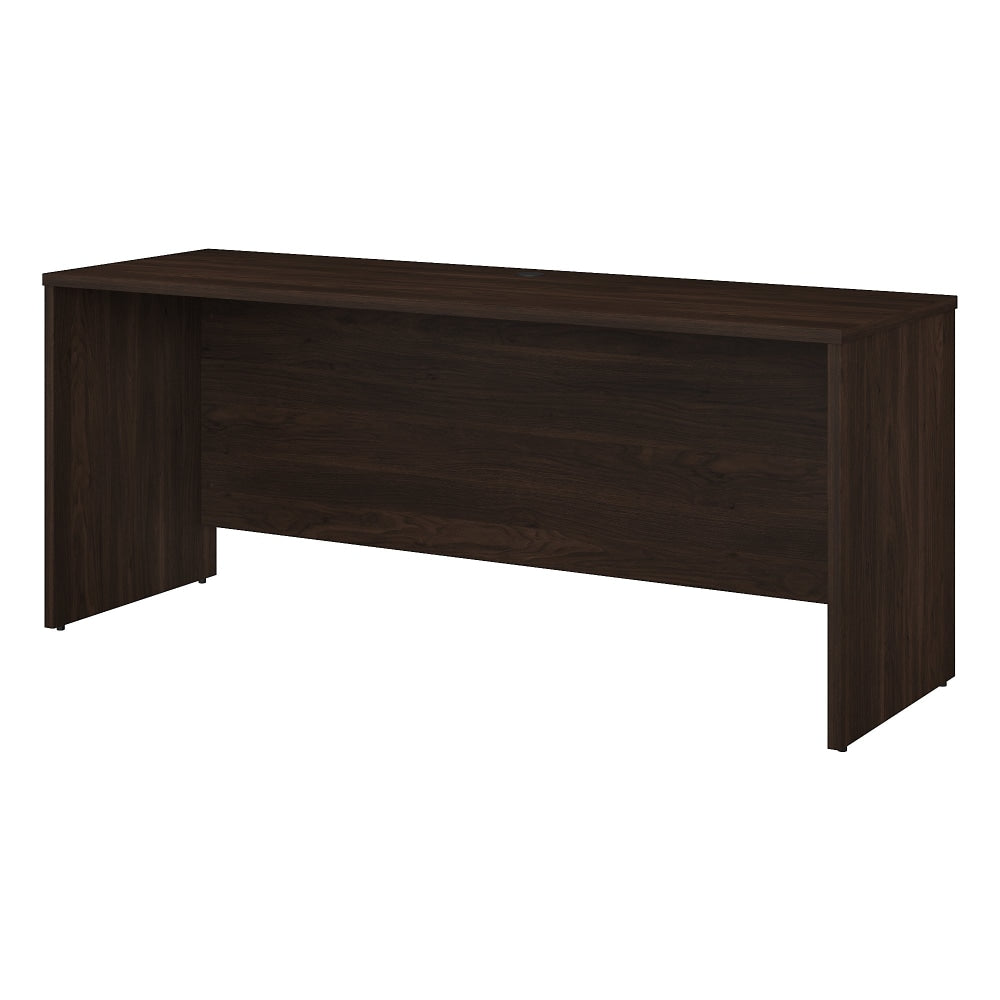 Bush Business Furniture Office 500 72inW Credenza Computer Desk, Black Walnut, Standard Delivery