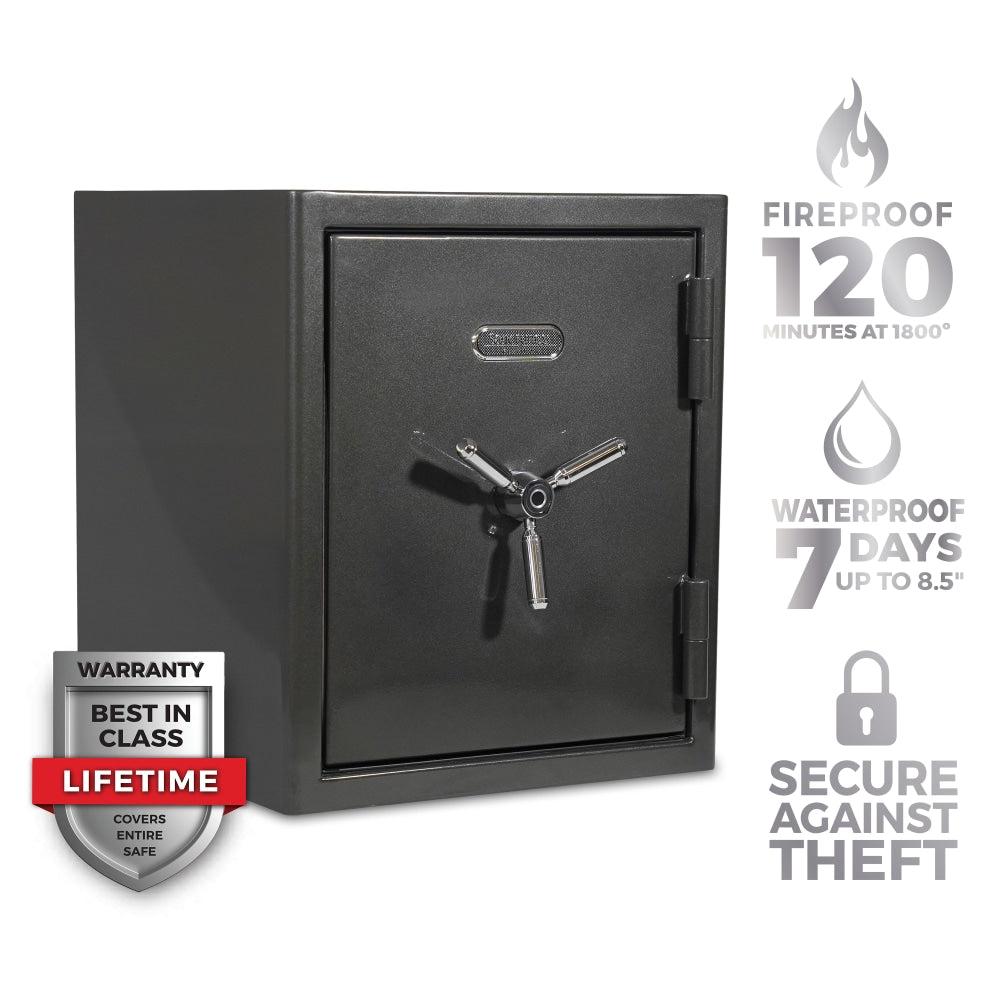 Sanctuary Platinum Biometric Lock Home/Office Safe, 3.32 Cu. Ft., Dark Grey Metallic