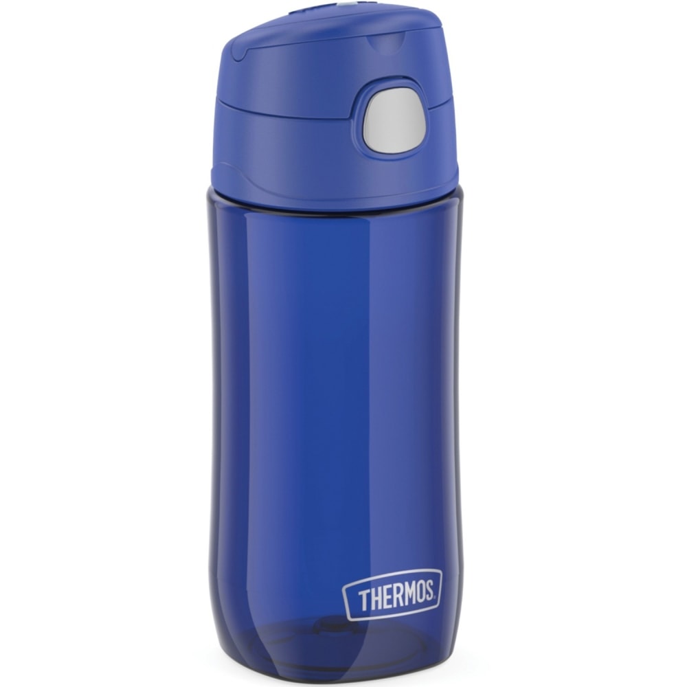 Thermos Kids Plastic Water Bottle with Spout Lid 16Oz - 16 fl oz - Blueberry, Blue - Tritan, Stainless Steel