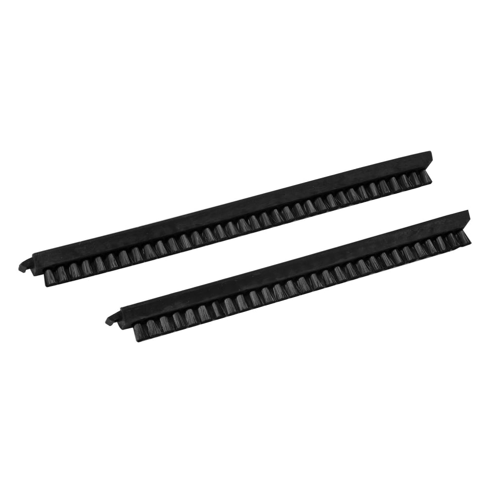 Sanitaire 16in Bristle Strips, Compatible With 16in VGI Brush Roll 53273, 15/16in x 2-3/4in, Black, Set Of 2 Strips