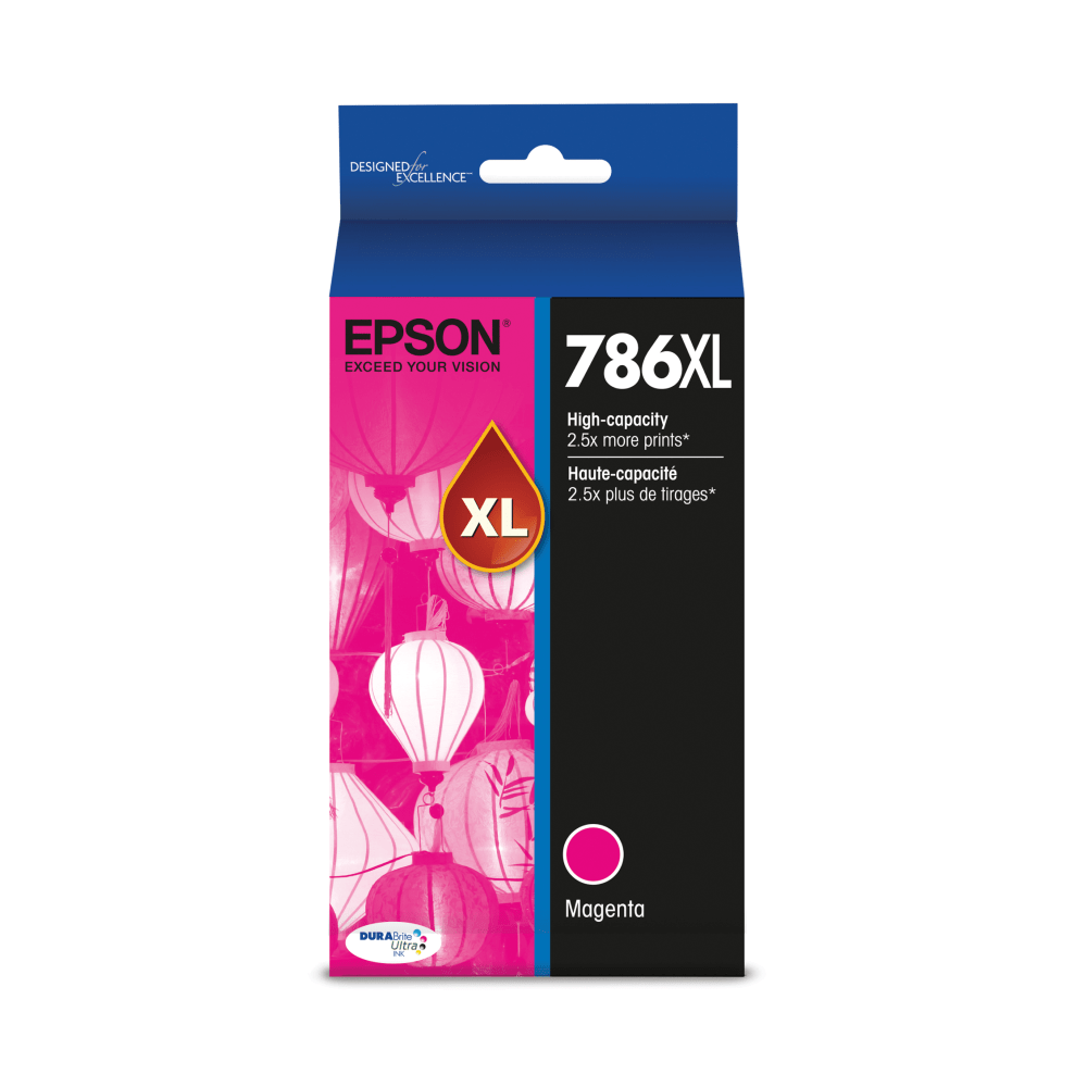 Epson 786XL DuraBrite Magenta Ultra-High-Yield Ink Cartridge, T786XL320-S