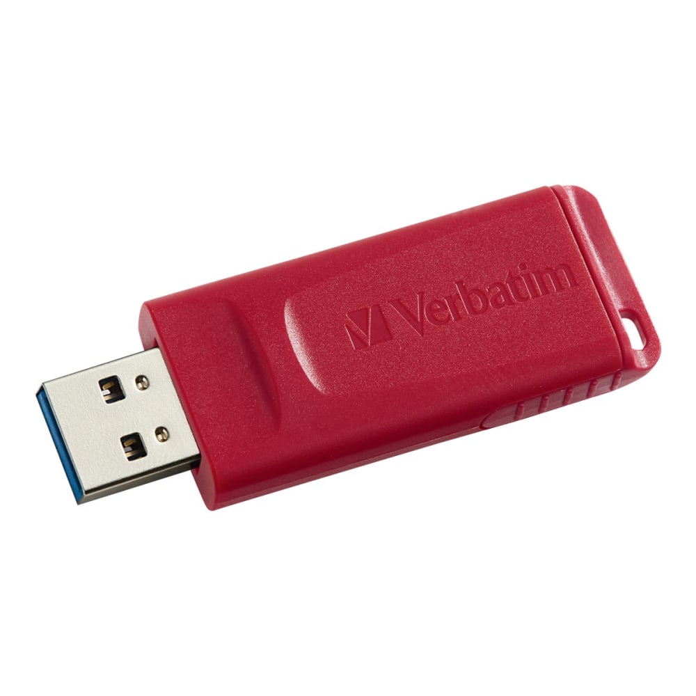 Verbatim Store"nGo USB Flash Drive, 128GB, Red