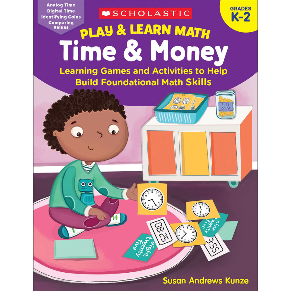 Scholastic Teacher Resources Play & Learn Math Reproducible Workbooks, Grade 1 To 3 Bundle