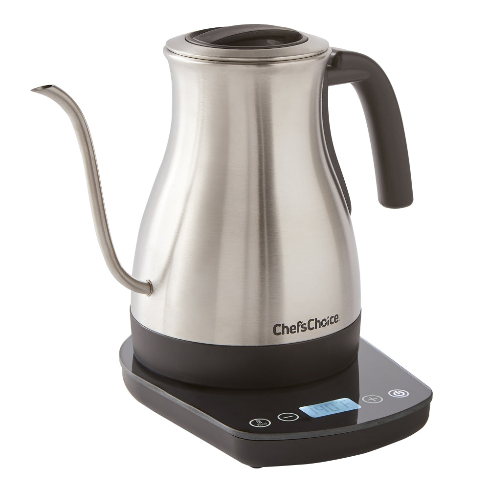 Edgecraft Chefs Choice Electric Kettle, 1-Liter, Silver