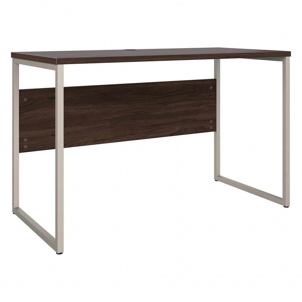 Bush Business Furniture Hybrid Computer Table Desk With Metal Legs, 48inW x 24inD, Black Walnut, Standard Delivery