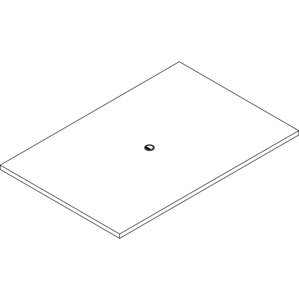 Lorell Prominence 2.0 Rectangular Conference Tabletop - For - Table TopEspresso Rectangle, Laminated Top x 72in Table Top Width x 48in Table Top Depth x 1.50in Table Top Thickness - Assembly Required - Particleboard Top Material - 1 Each