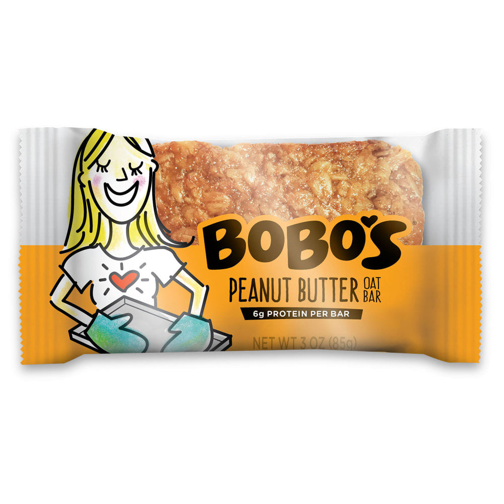 BoBos Oat Bars Peanut Butter, 3.5 Oz, Box of 48 Bars