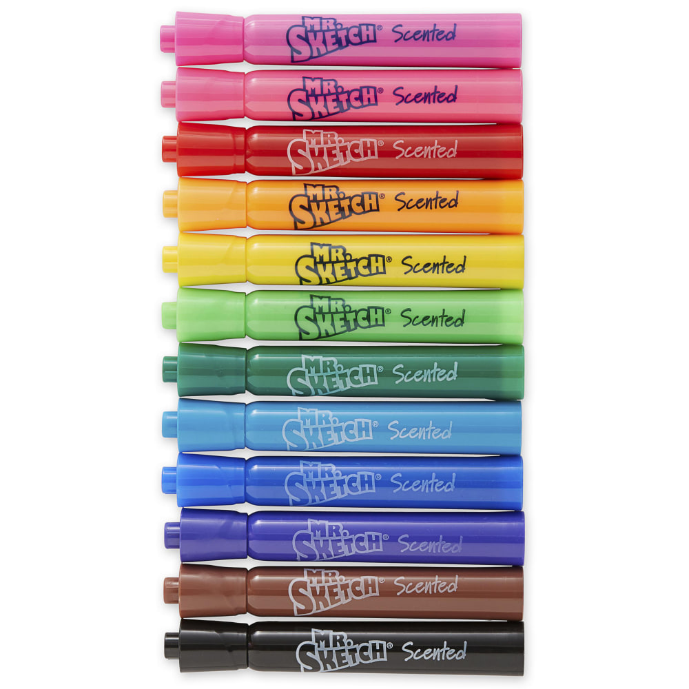 Mr. Sketch Watercolor Markers, Scented Assorted Colors, Set Of 12