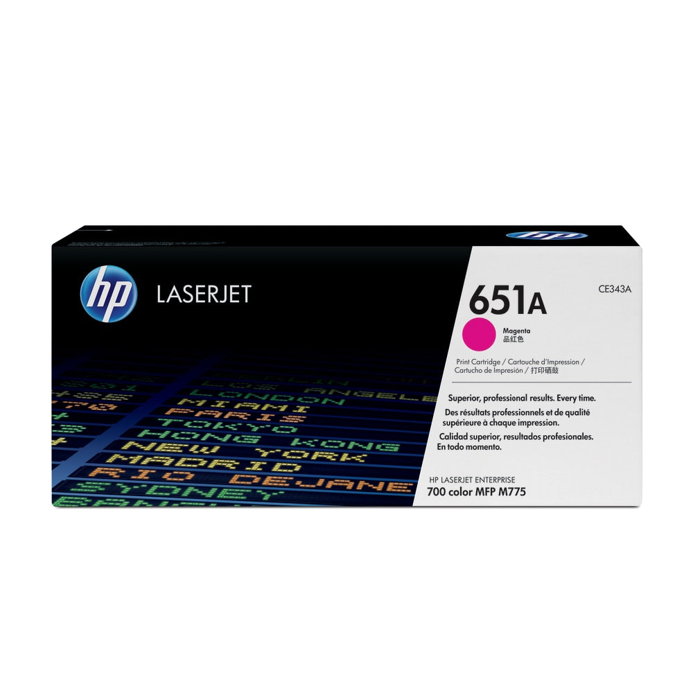 HP 651A Magenta Toner Cartridge, CE343A