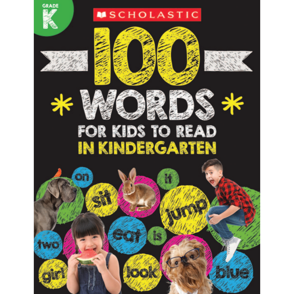 Scholastic 100 Words For Kids To Read In Kindergarten