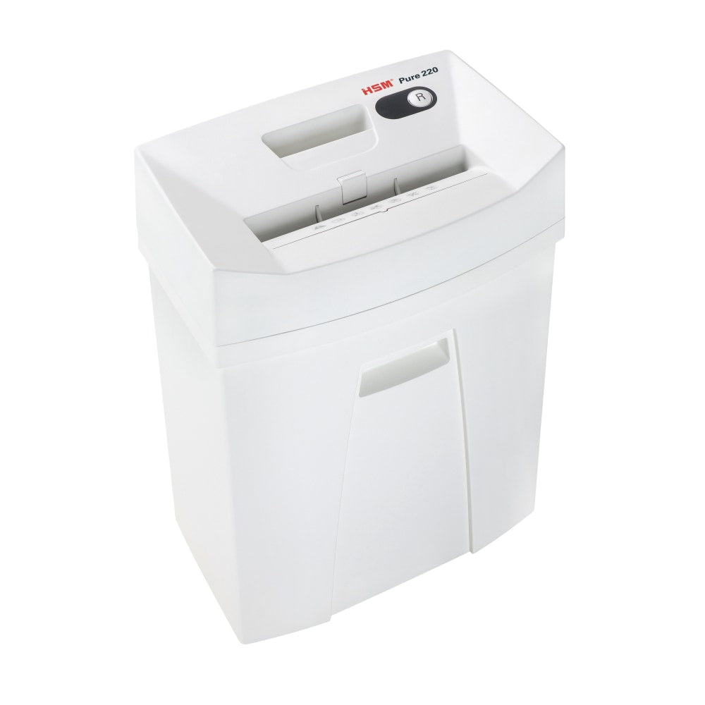 HSM Pure 220c Cross-Cut Shredder - Cross Cut - 7-8 Per Pass - 5.3 gal Waste Capacity