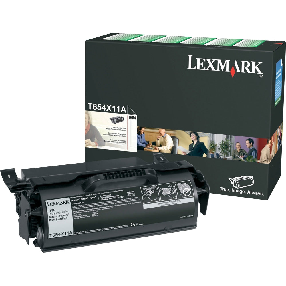 Lexmark T654X11A Black Extra-High Yield Return Program Toner Cartridge