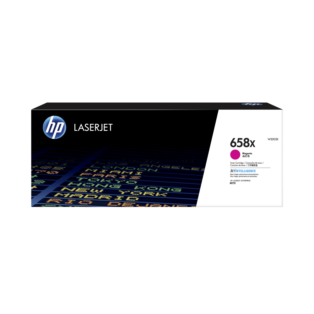 HP 658X Magenta High Yield Toner Cartridge, W2003X