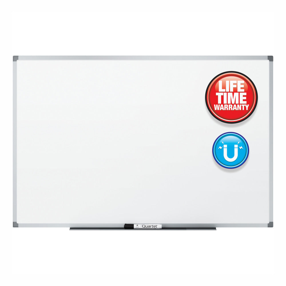 Quartet DuraMax Magnetic Dry-Erase Whiteboard, 48in x 36in, Aluminum Frame With Silver Finish