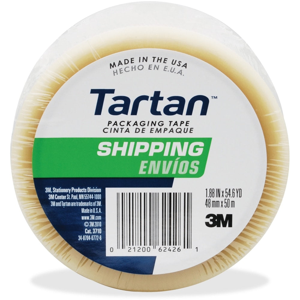 3M Tartan 3710 General Purpose Packaging Tape, 1-7/8in x 54.6 Yd., Clear