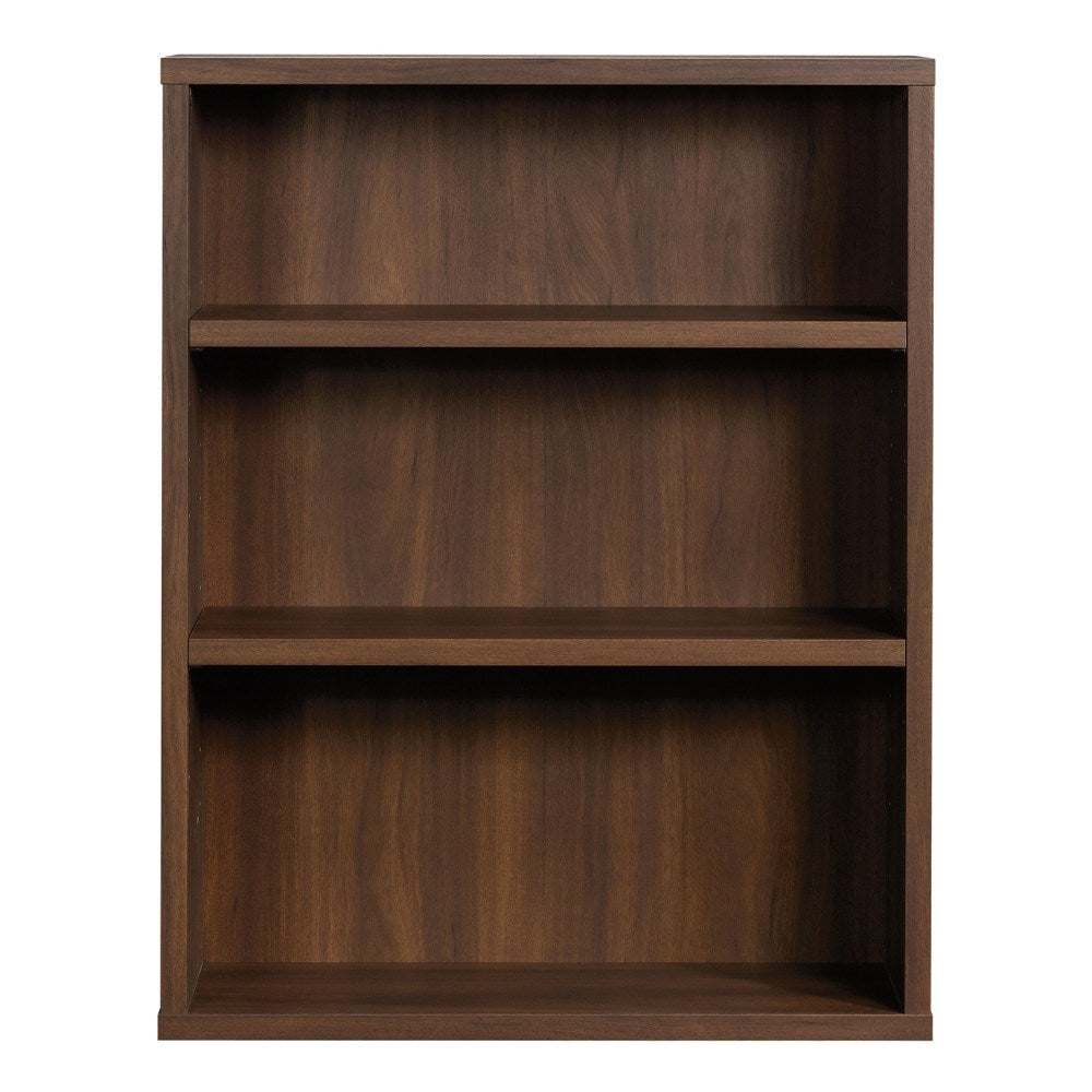 Sauder Optimum 45inH 3-Shelf Bookcase Spiced Mahogany