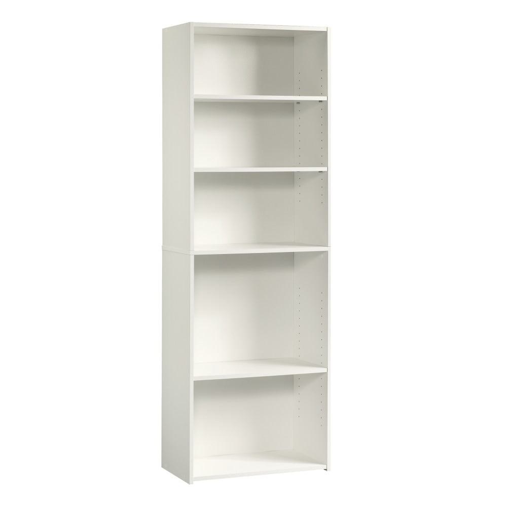 Sauder Beginnings 72inH 5-Shelf Bookcase, Soft White