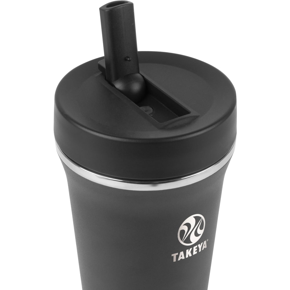 Takeya Reusable Straw Tumbler, 24 Oz, Onyx