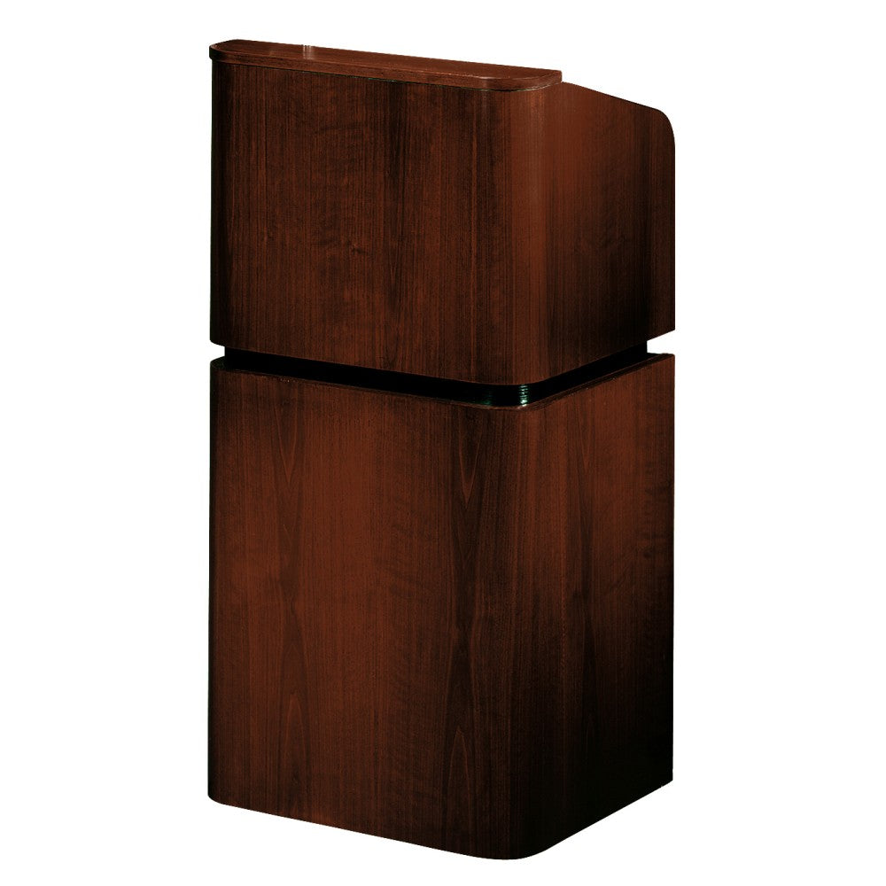 Oklahoma Sound Tabletop & Base Combo Non-Sound Lectern, Mahogany/Walnut