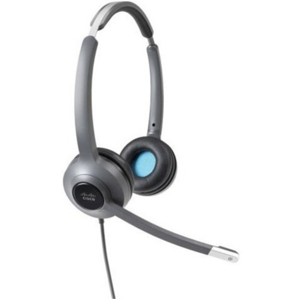 Cisco 522 Headset - Stereo - Mini-phone (3.5mm), USB - Wired - Over-the-head - Binaural - Supra-aural - Uni-directional Microphone