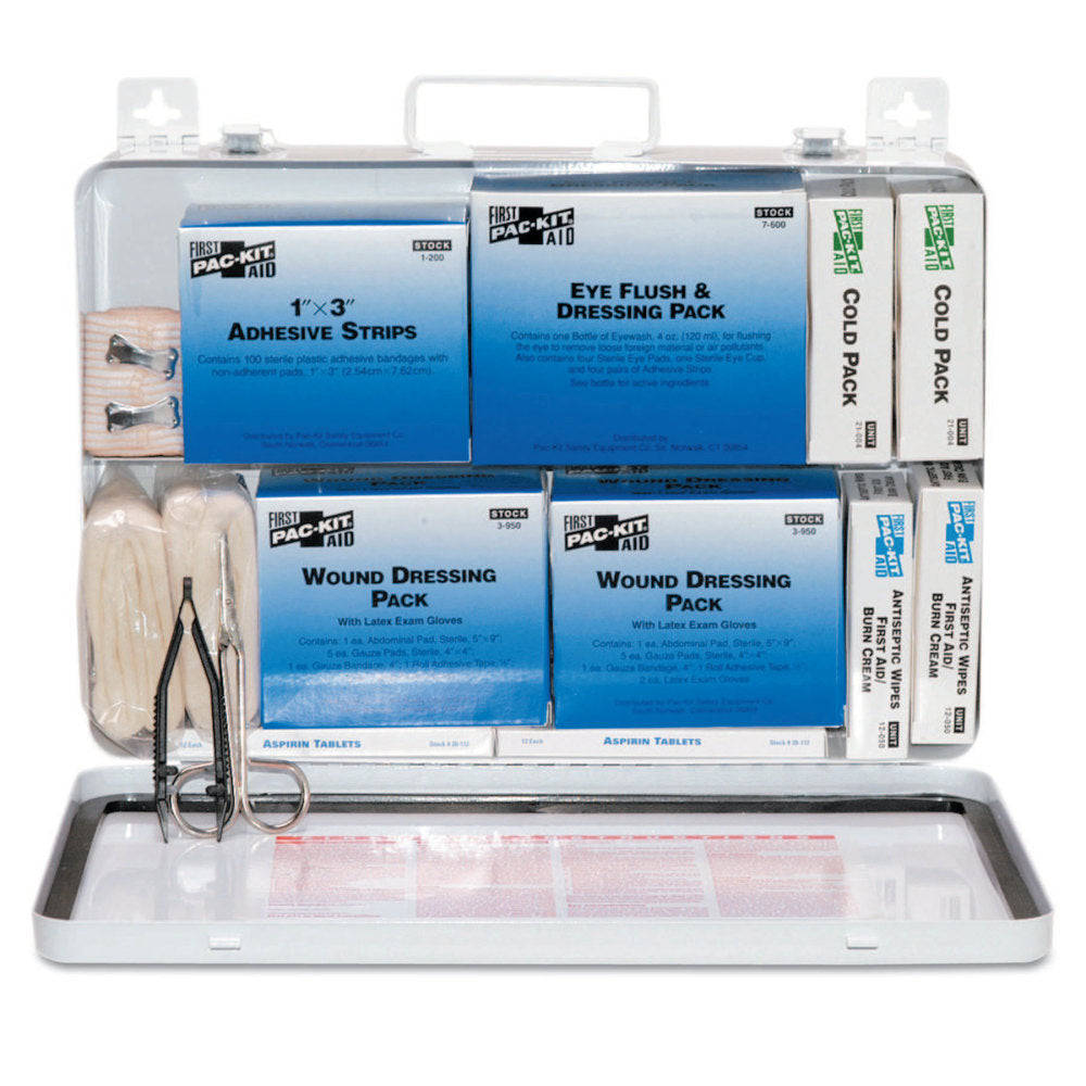 50 Person Industrial First Aid Kits, Weatherproof Steel