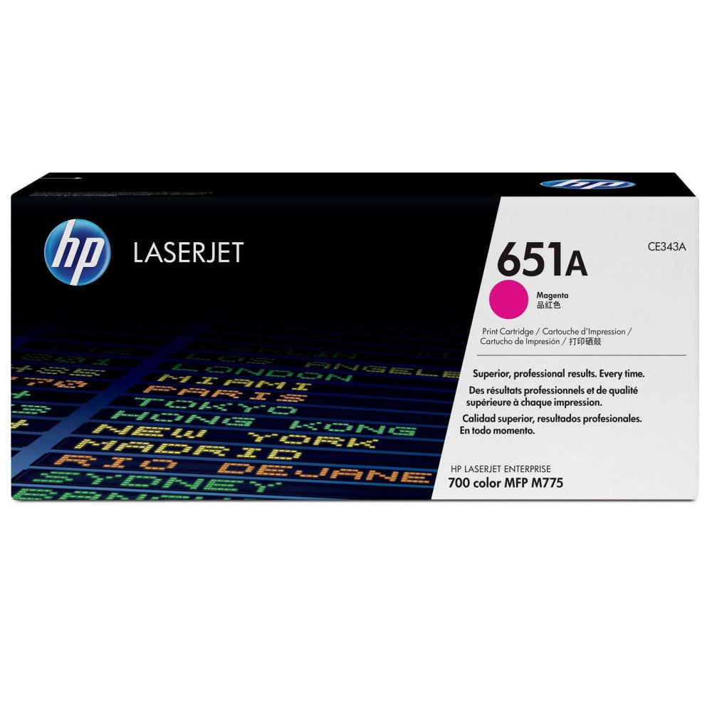 HP 651A Magenta Toner Cartridge, CE343AG