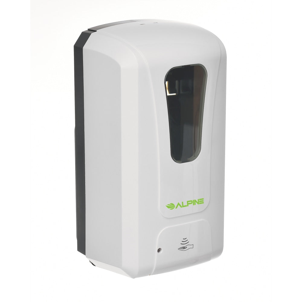 Alpine Industries Wall Mount Automatic Foam Hand Sanitizer Soap Dispenser,1200 ml, White