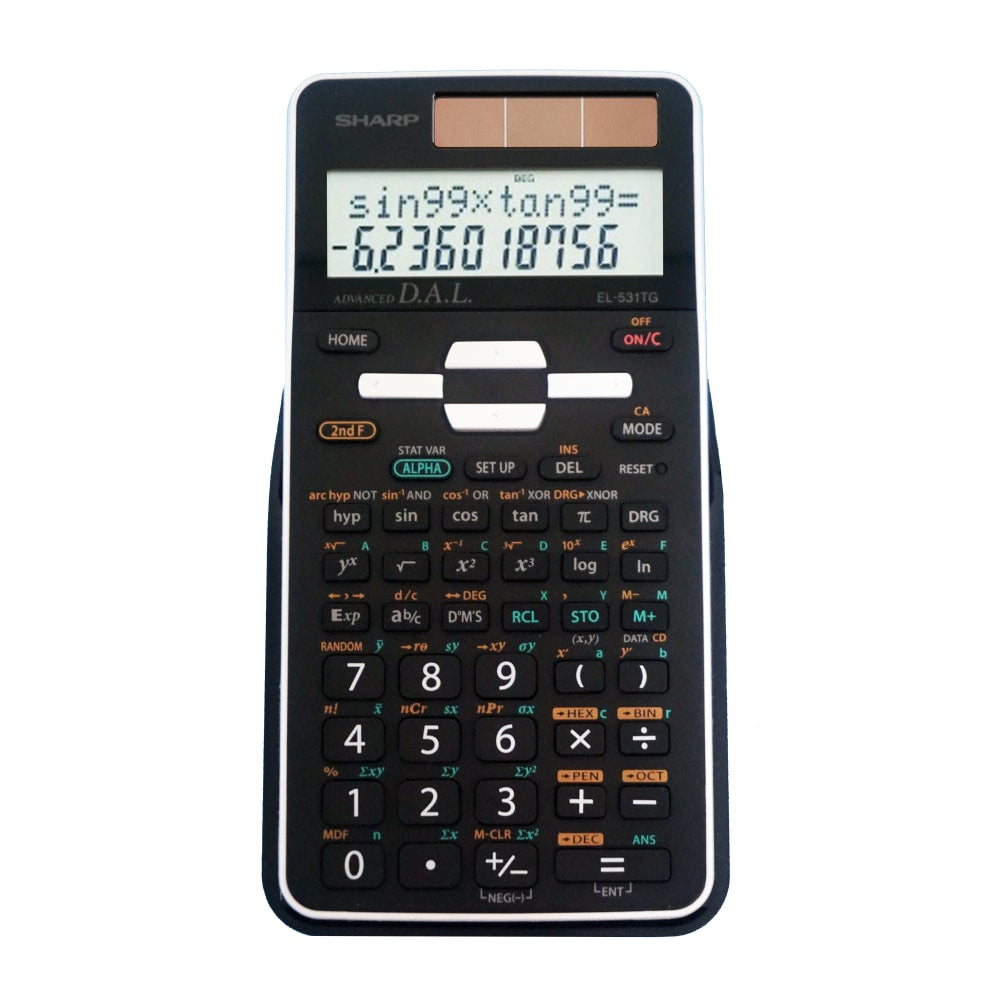 Sharp Scientific Calculator With 2-Line Display, EL531TGBBW