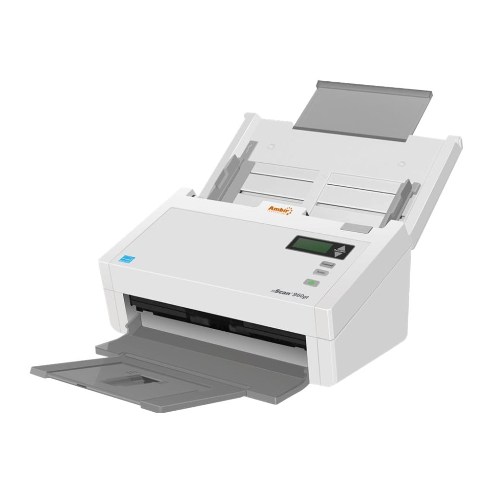 Ambir nScan 960gt - Document scanner - CCD - Legal - 600 dpi x 600 dpi - up to 70 ppm (mono) / up to 70 ppm (color) - ADF (100 sheets) - up to 10000 scans per day - USB 3.0